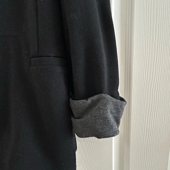 Skies Are Blue Black Blazer with Gray Accents - Picture 2 of 3